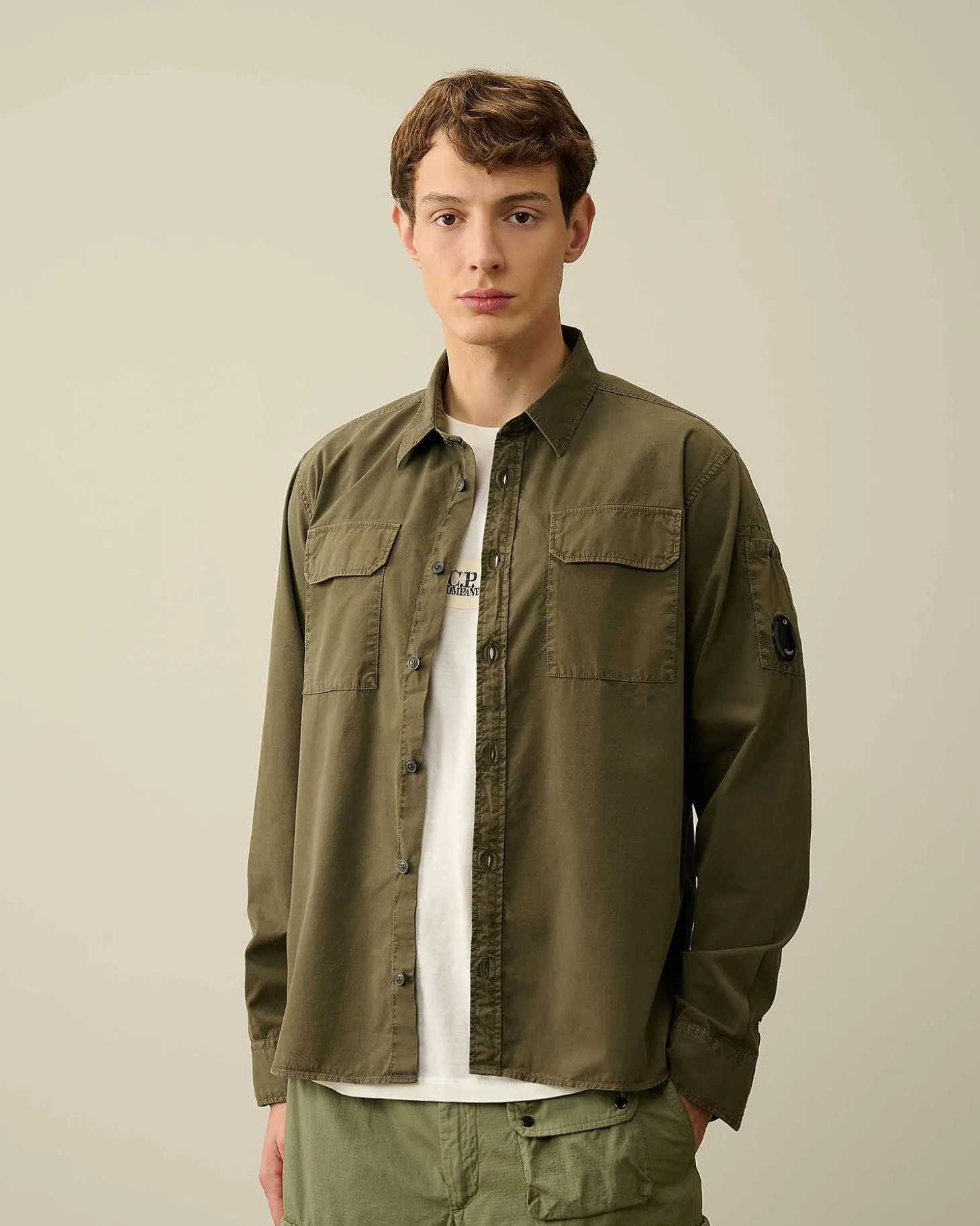 Homme C.P. Company Chemises^Gabardine Pockets Shirt