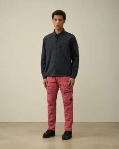 Homme C.P. Company Chemises^Gabardine Zipped Shirt