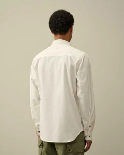 Homme C.P. Company Chemises^Gabardine Zipped Shirt