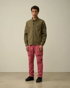 Homme C.P. Company Chemises^Gabardine Zipped Shirt