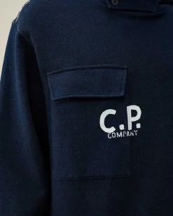 Homme C.P. Company Sweat-Shirts^Indigo Fleece Hoodie