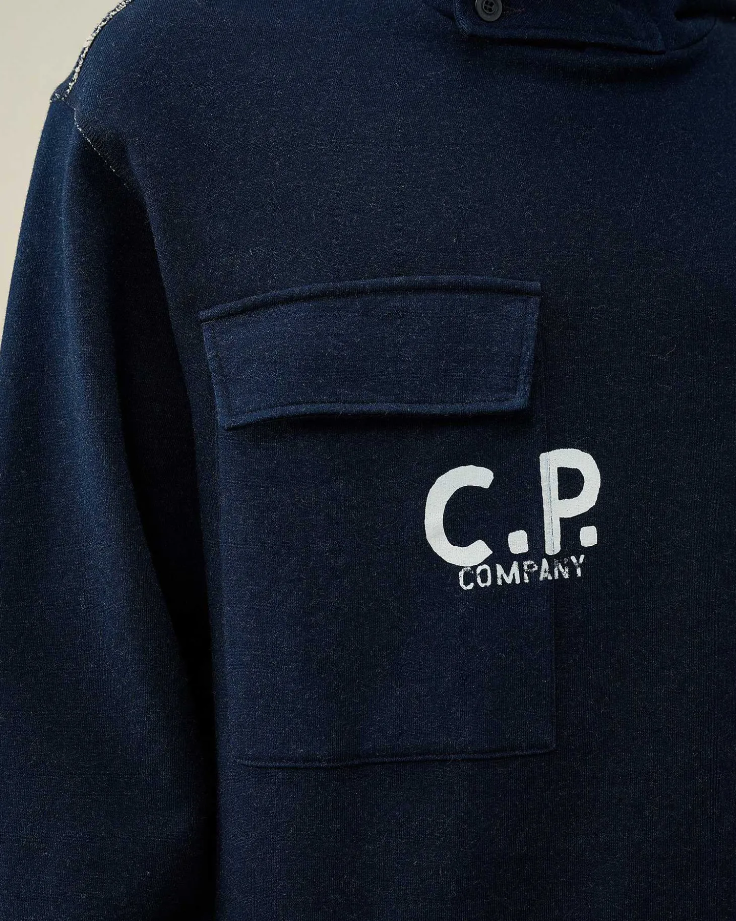 Homme C.P. Company Sweat-Shirts^Indigo Fleece Hoodie