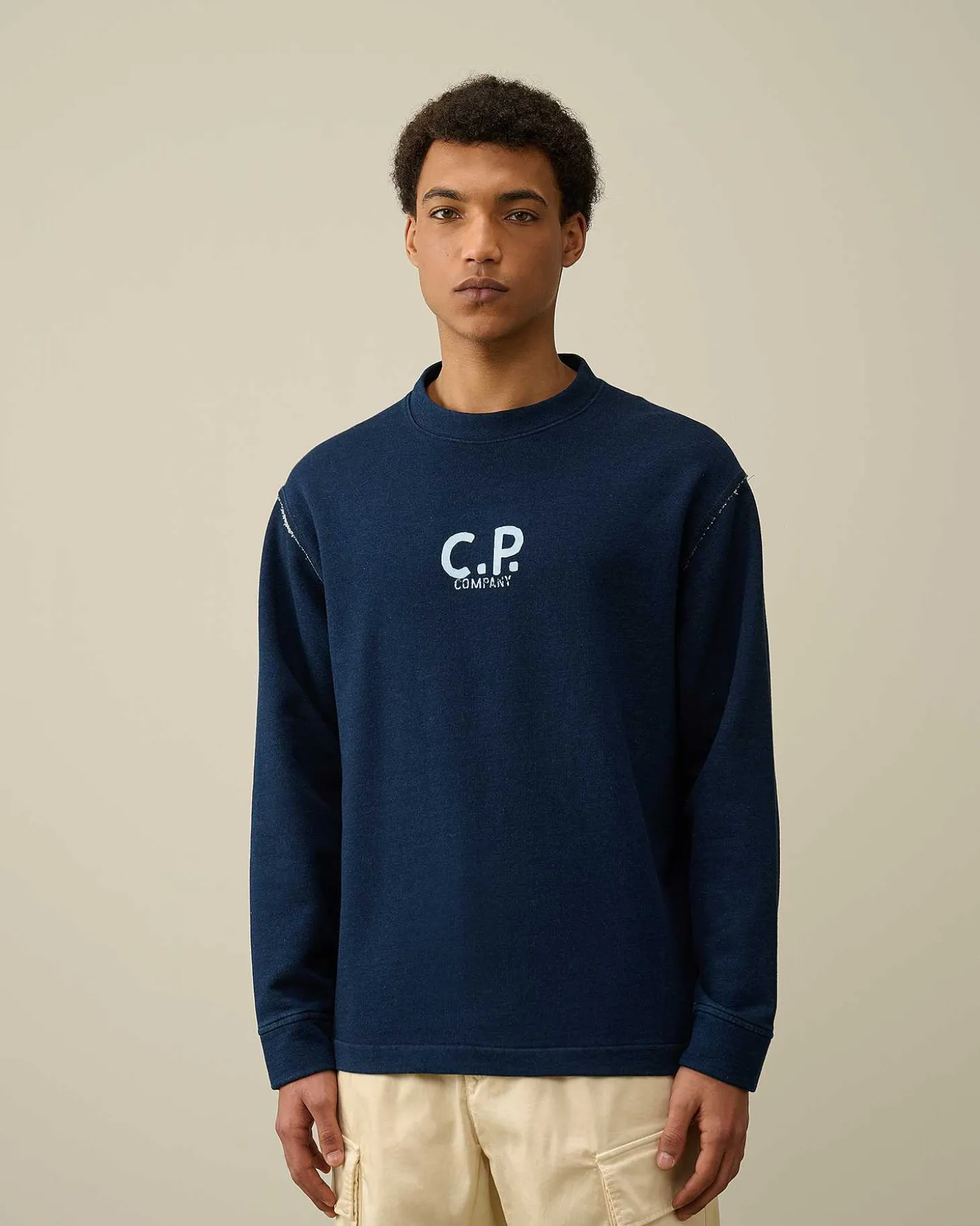 Homme C.P. Company Sweat-Shirts^Indigo Fleece Sweatshirt