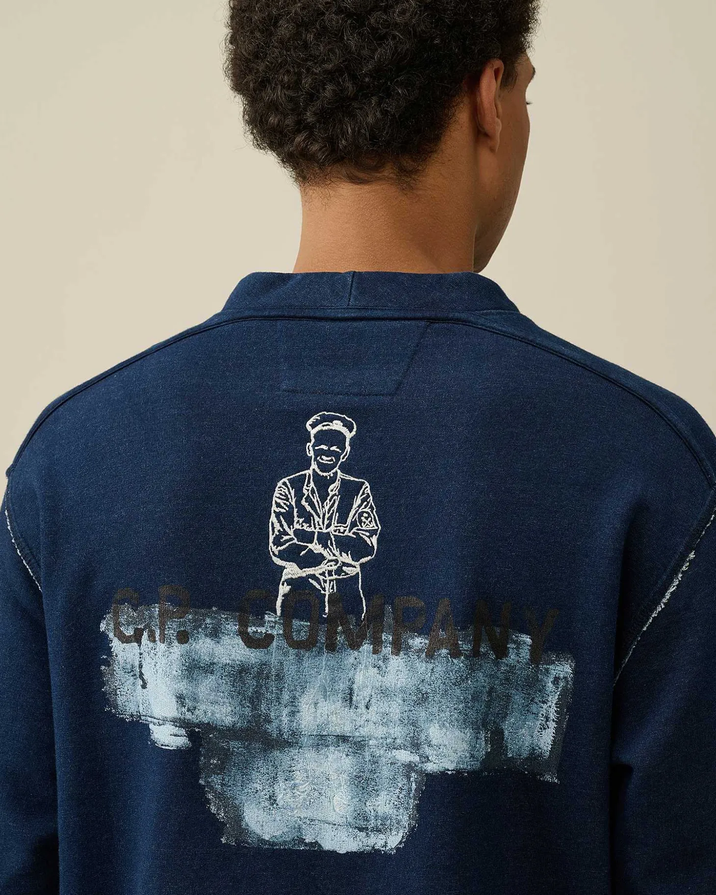 Homme C.P. Company Sweat-Shirts^Indigo Fleece Sweatshirt