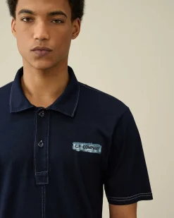 Homme C.P. Company T-Shirts Et Polos^Indigo Jersey Polo Shirt
