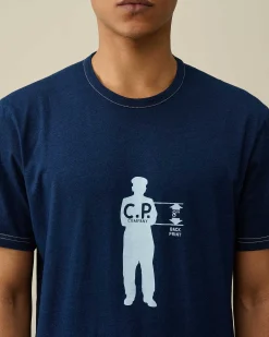 Homme C.P. Company T-Shirts Et Polos^Indigo Jersey T-Shirt