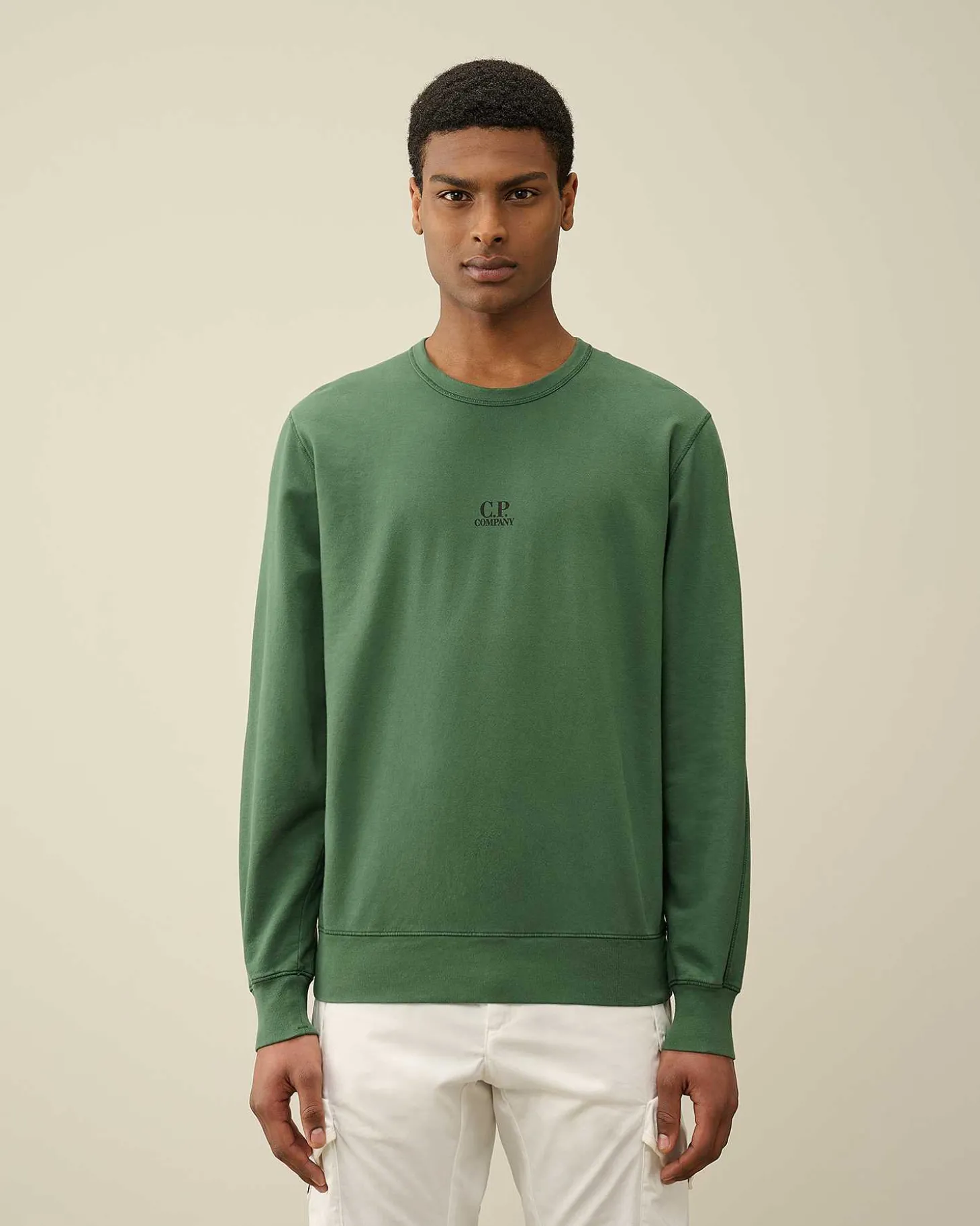 Homme C.P. Company Sweat-Shirts^Light Fleece Logo Sweatshirt