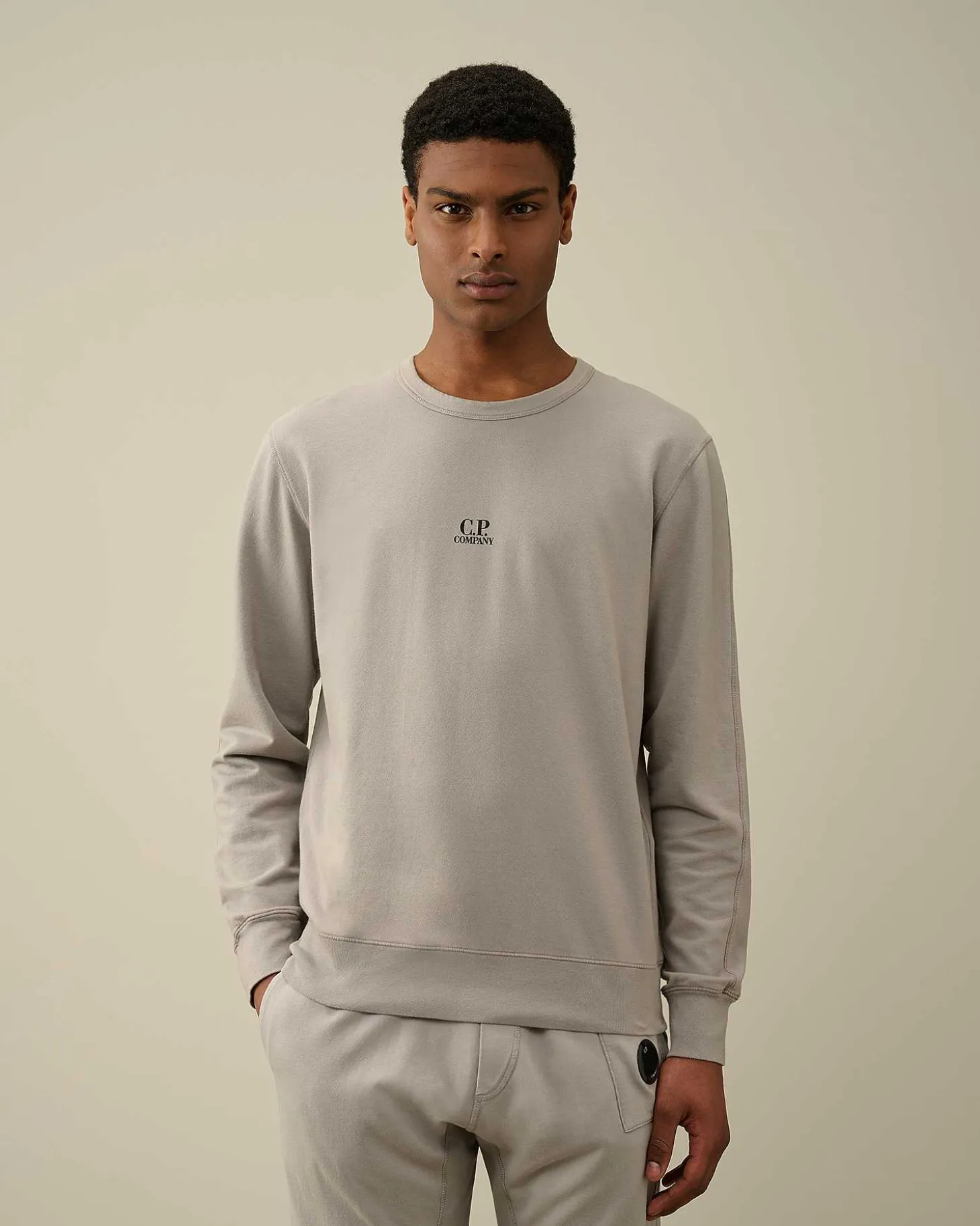 Homme C.P. Company Sweat-Shirts^Light Fleece Logo Sweatshirt