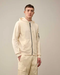 Homme C.P. Company Sweat-Shirts^Light Fleece Zipped Hoodie