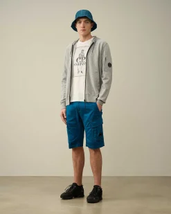 Homme C.P. Company Sweat-Shirts^Light Fleece Zipped Hoodie