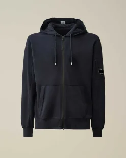 Homme C.P. Company Sweat-Shirts^Light Fleece Zipped Hoodie