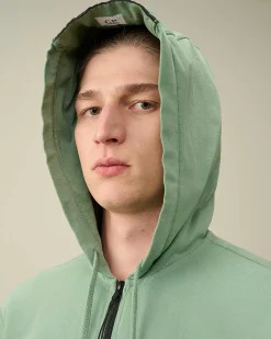 Homme C.P. Company Sweat-Shirts^Light Fleece Zipped Hoodie