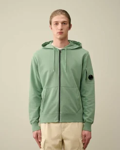 Homme C.P. Company Sweat-Shirts^Light Fleece Zipped Hoodie