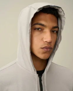 Homme C.P. Company Sweat-Shirts^Light Fleece Zipped Hoodie