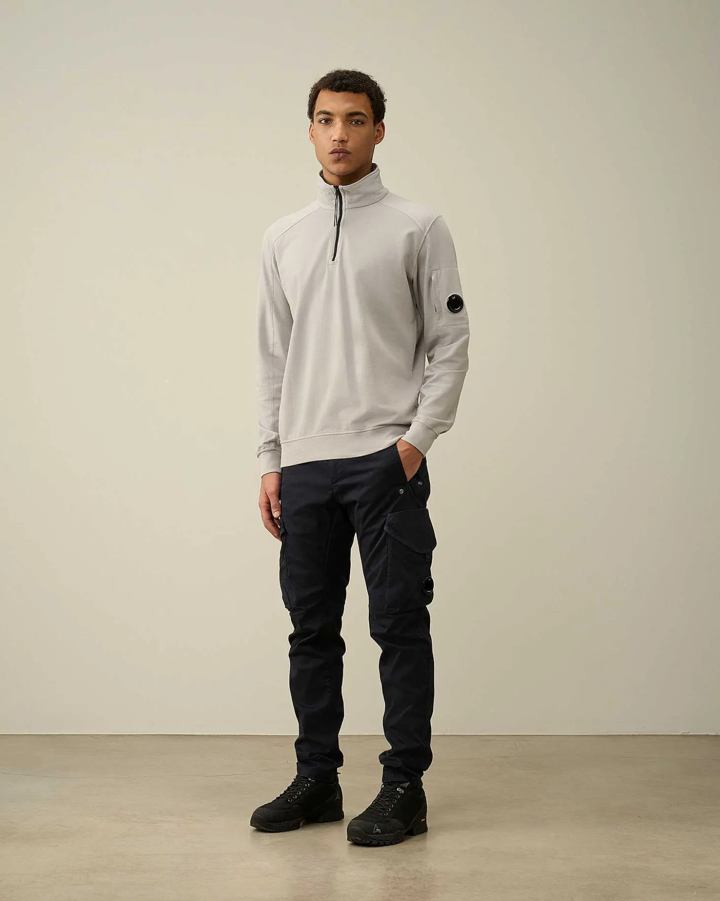 Homme C.P. Company Sweat-Shirts^Light Fleece Zipped Sweatshirt