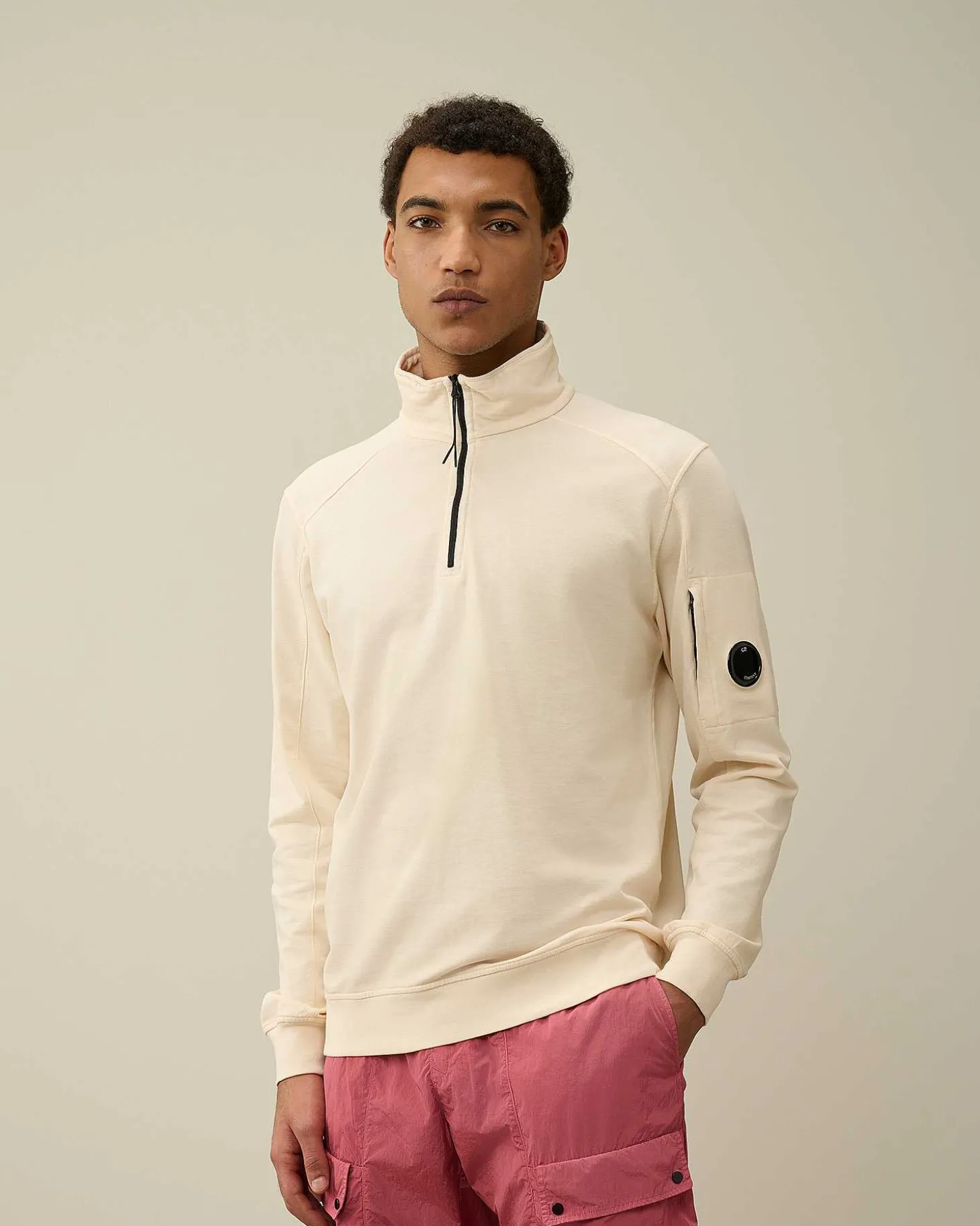 Homme C.P. Company Sweat-Shirts^Light Fleece Zipped Sweatshirt