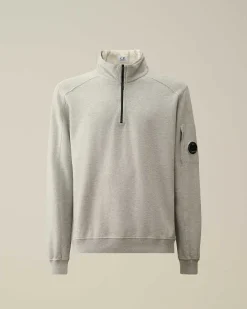 Homme C.P. Company Sweat-Shirts^Light Fleece Zipped Sweatshirt