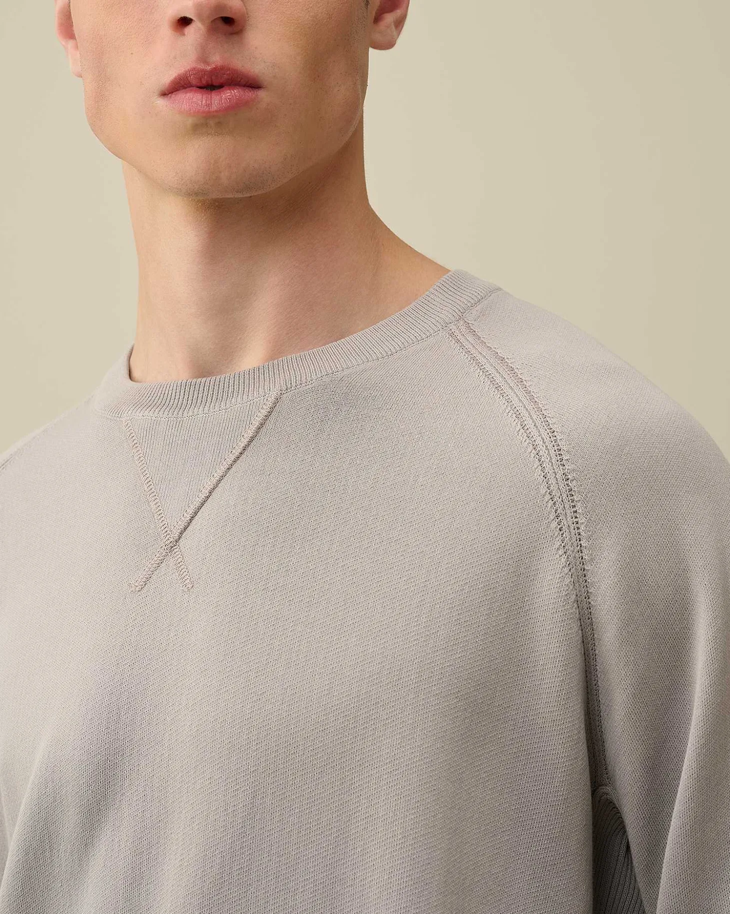 Homme C.P. Company Pulls^Light Terry Knitted Sweatshirt