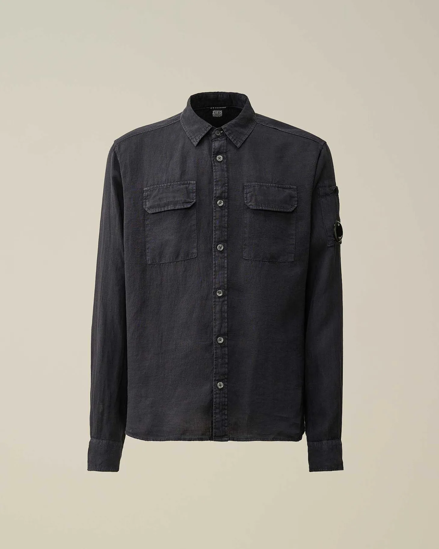 Homme C.P. Company Chemises^Linen Pocket Shirt