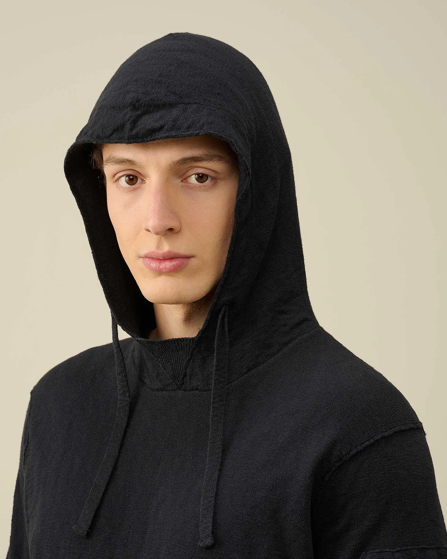 Homme C.P. Company Pulls^Melange Knitwear Hoodie