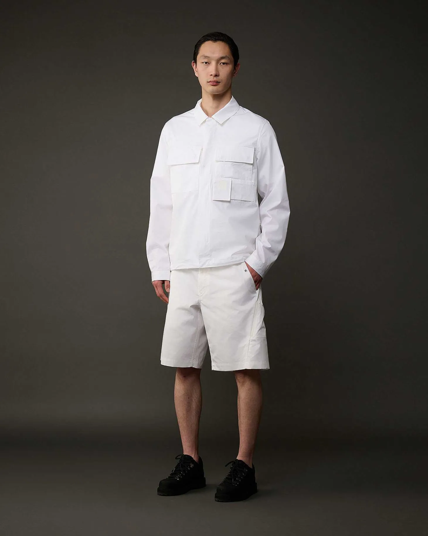 Homme C.P. Company Metropolis Series^Metropolis Series Gabardine Pockets Shirt
