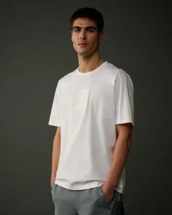 Homme C.P. Company Metropolis Series^Metropolis Series Mercerized Jersey Logo Badge T-Shirt