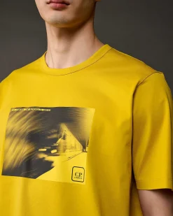 Homme C.P. Company Metropolis Series^Metropolis Series Mercerized Jersey Graphic Metro T-Shirt