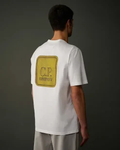 Homme C.P. Company Metropolis Series^Metropolis Series Mercerized Jersey Graphic Badge T-Shirt