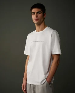 Homme C.P. Company Metropolis Series^Metropolis Series Mercerized Jersey Graphic Badge T-Shirt