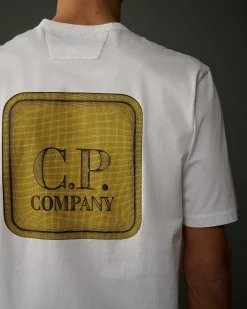 Homme C.P. Company Metropolis Series^Metropolis Series Mercerized Jersey Graphic Badge T-Shirt