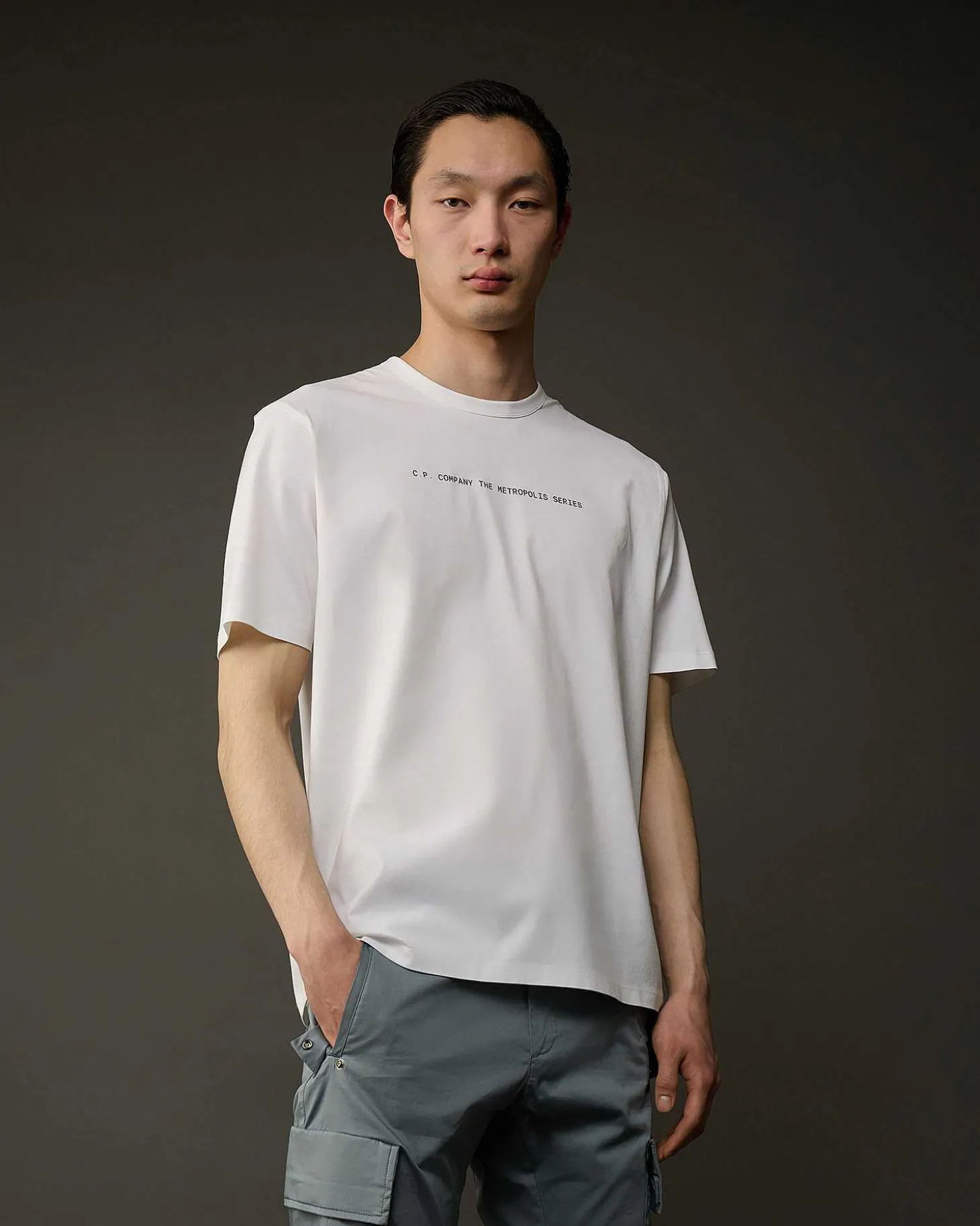 Homme C.P. Company Metropolis Series^Metropolis Series Mercerized Jersey Graphic Face T-Shirt