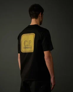 Homme C.P. Company Metropolis Series^Metropolis Series Mercerized Jersey Graphic Badge T-Shirt