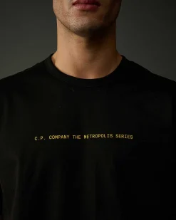 Homme C.P. Company Metropolis Series^Metropolis Series Mercerized Jersey Graphic Badge T-Shirt