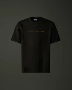 Homme C.P. Company Metropolis Series^Metropolis Series Mercerized Jersey Graphic Badge T-Shirt