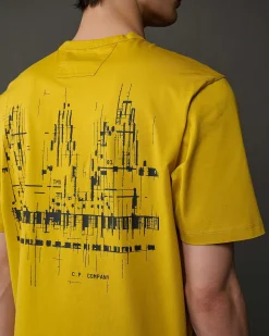 Homme C.P. Company Metropolis Series^Metropolis Series Mercerized Jersey Logo Graphic T-Shirt