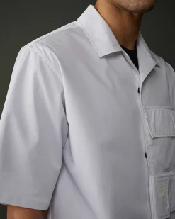Homme C.P. Company Metropolis Series^Metropolis Series Short Sleeved Gabardine Shirt