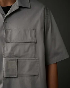 Homme C.P. Company Metropolis Series^Metropolis Series Short Sleeved Gabardine Shirt