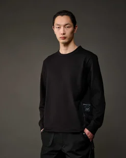 Homme C.P. Company Metropolis Series^Metropolis Series Stretch Fleece Mixed Pocket Sweatshirt