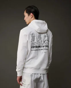Homme C.P. Company Metropolis Series^Metropolis Series Stretch Fleece Graphic Hoodie
