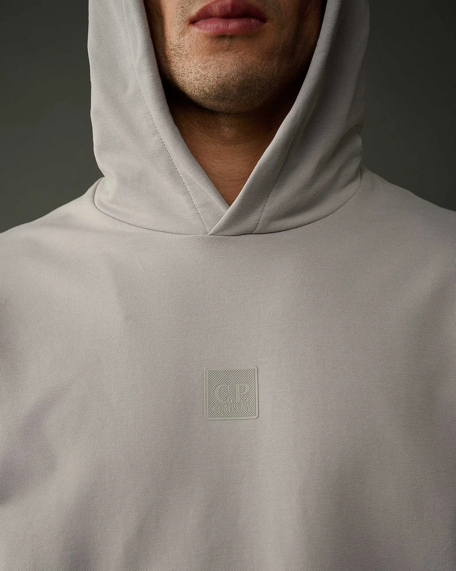 Homme C.P. Company Metropolis Series^Metropolis Series Stretch Fleece Logo Hoodie