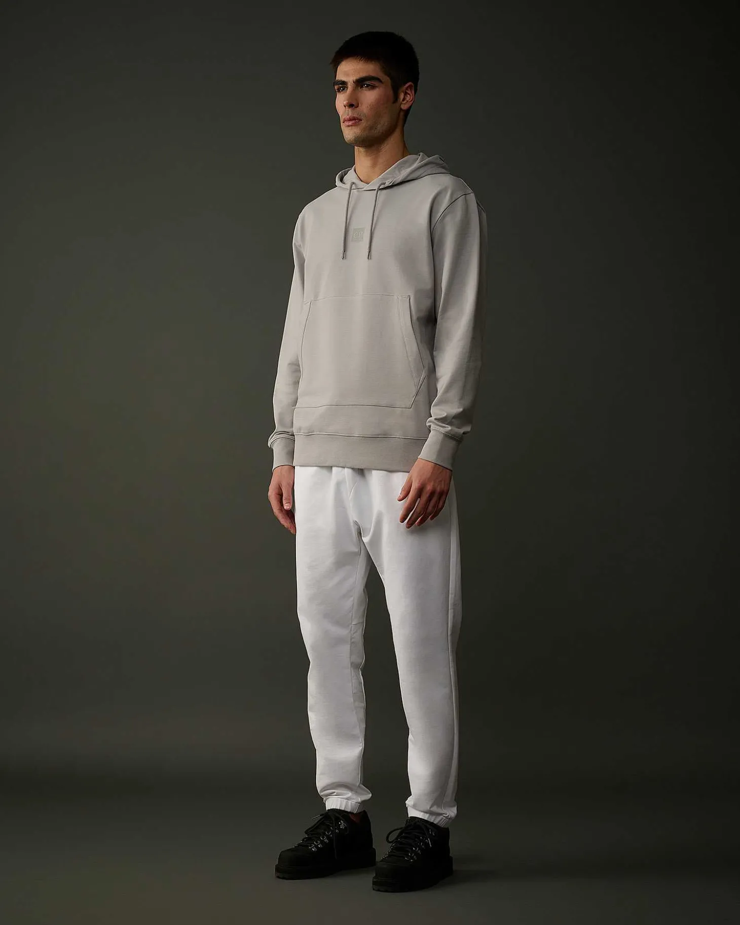 Homme C.P. Company Metropolis Series^Metropolis Series Stretch Fleece Logo Hoodie
