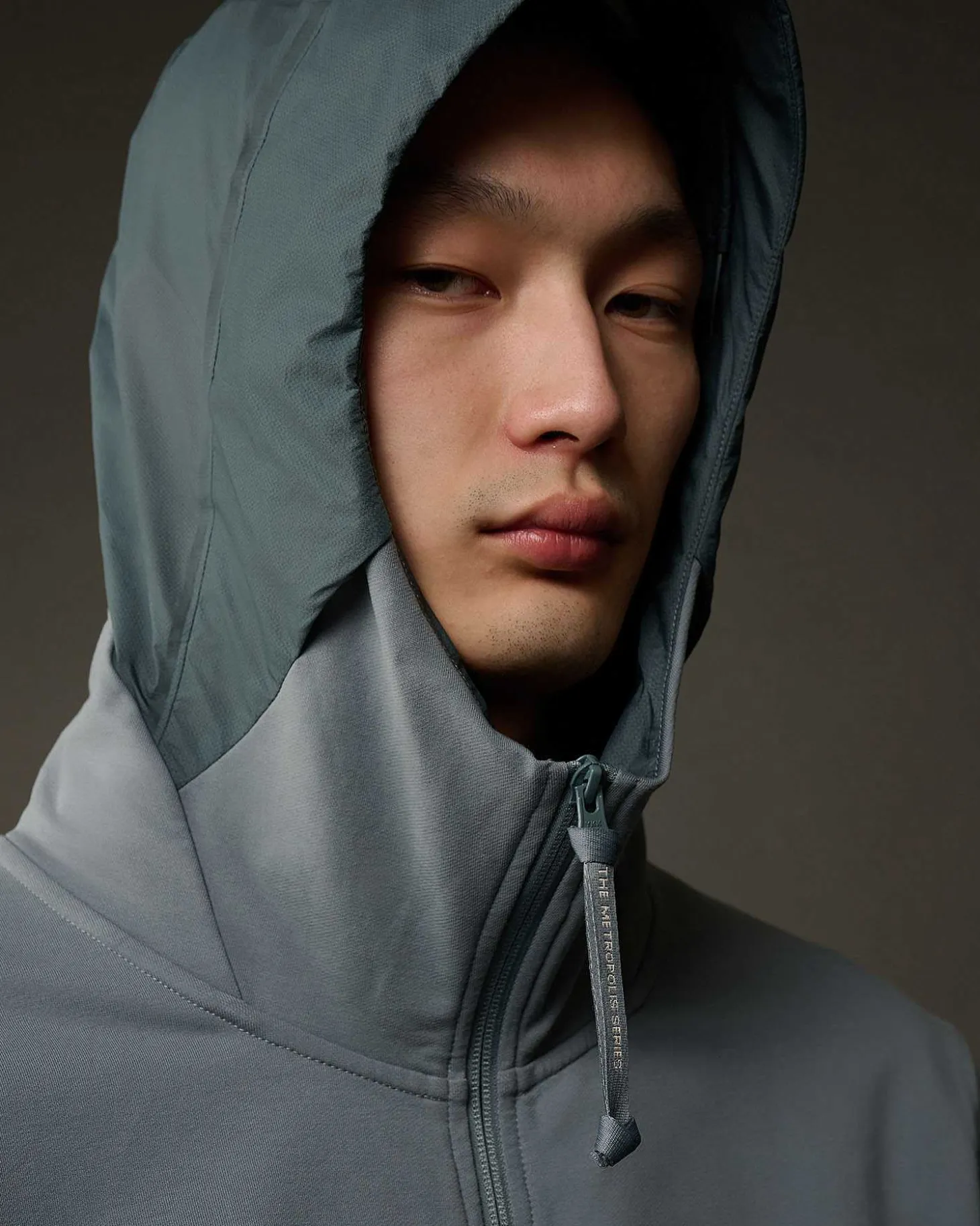 Homme C.P. Company Metropolis Series^Metropolis Series Stretch Fleece Mixed Zipped Hoodie