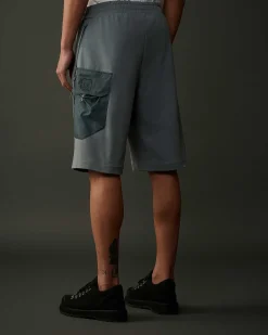 Homme C.P. Company Metropolis Series^Metropolis Series Stretch Fleece Mixed Cargo Shorts