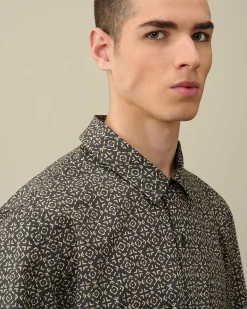 Homme C.P. Company Chemises^Popeline Baja Print Shirt