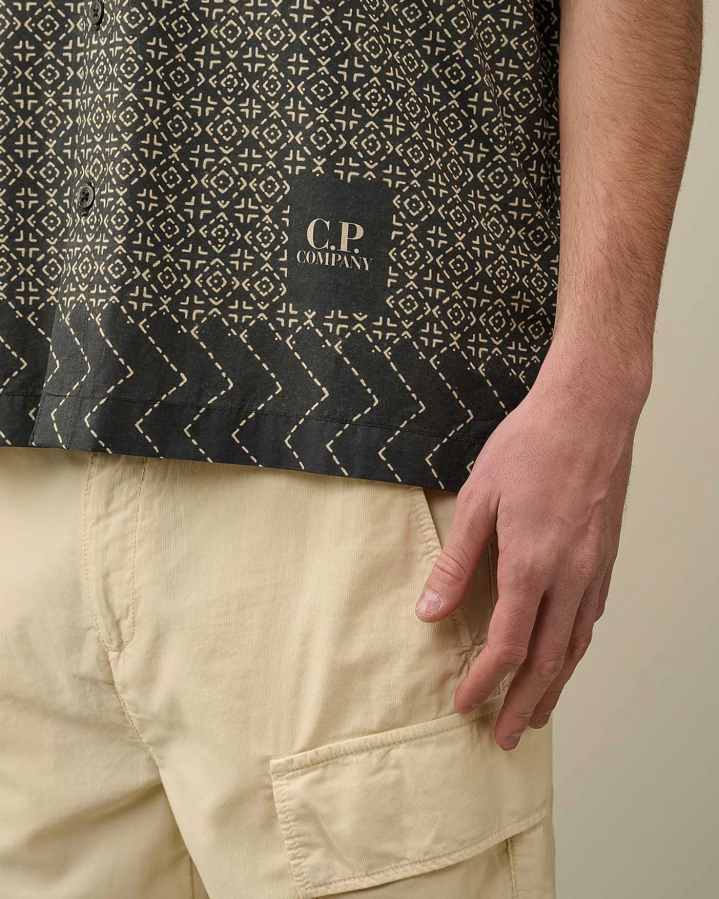 Homme C.P. Company Chemises^Popeline Baja Print Shirt