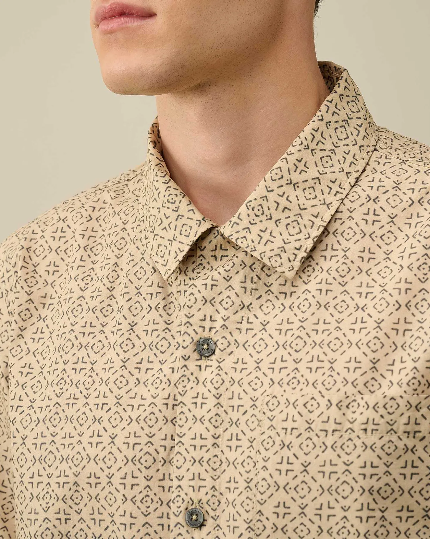 Homme C.P. Company Chemises^Popeline Baja Print Shirt