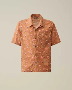 Homme C.P. Company Chemises^Popeline Sponged Print Shirt