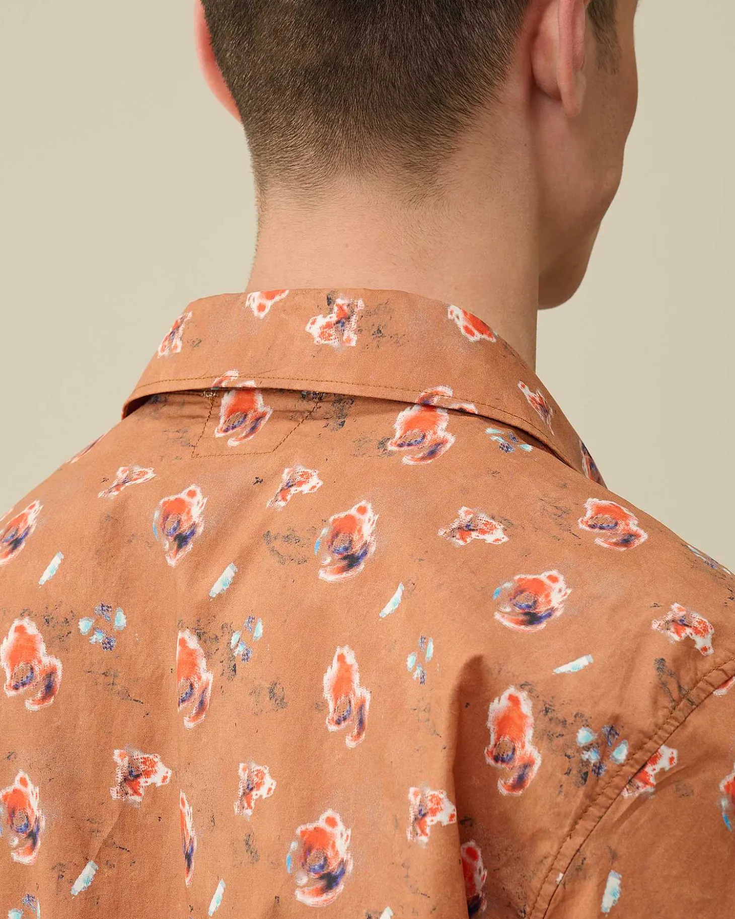 Homme C.P. Company Chemises^Popeline Sponged Print Shirt