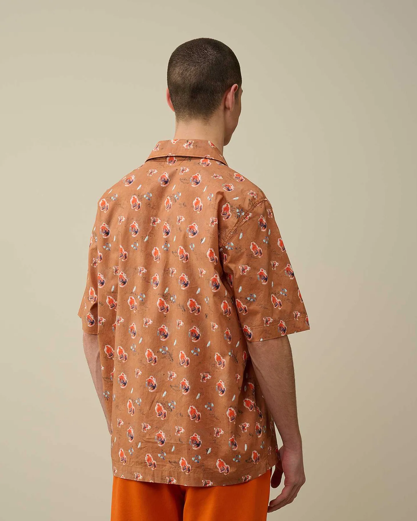 Homme C.P. Company Chemises^Popeline Sponged Print Shirt