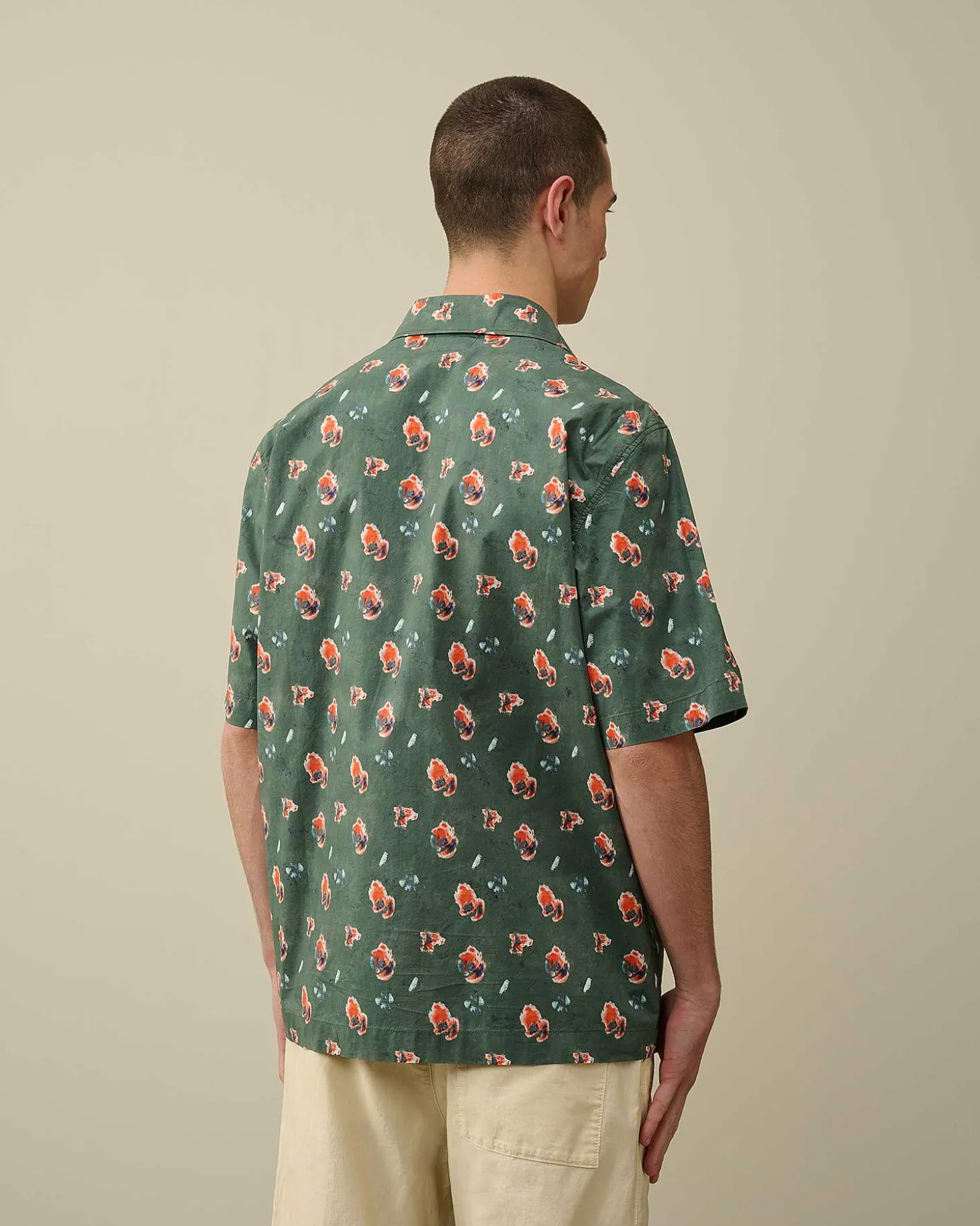 Homme C.P. Company Chemises^Popeline Sponged Print Shirt